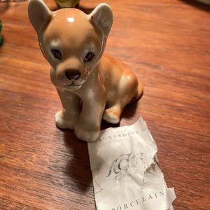 Vintage, Lomonosov Porcelain Figurine, Lion Cub, Made in USSR, No Box